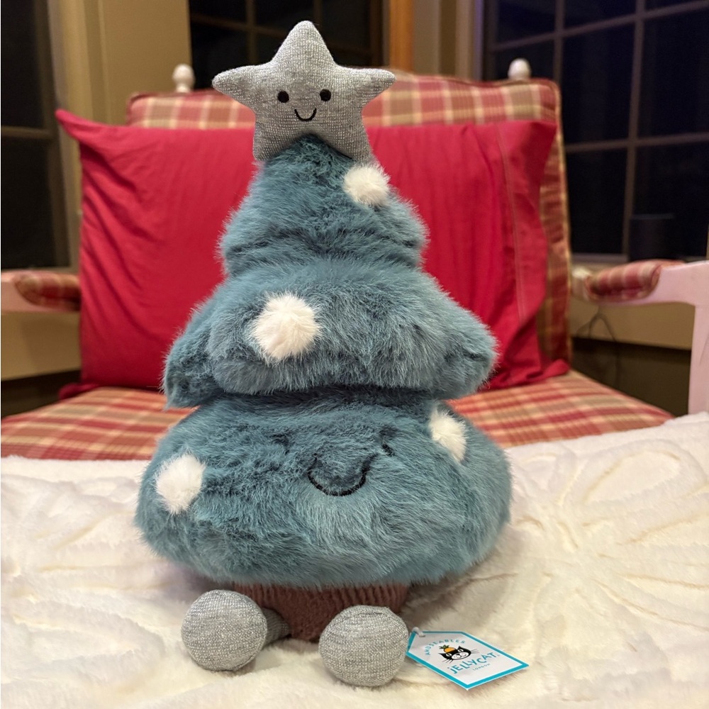 Plush Christmas Tree with Star Topper